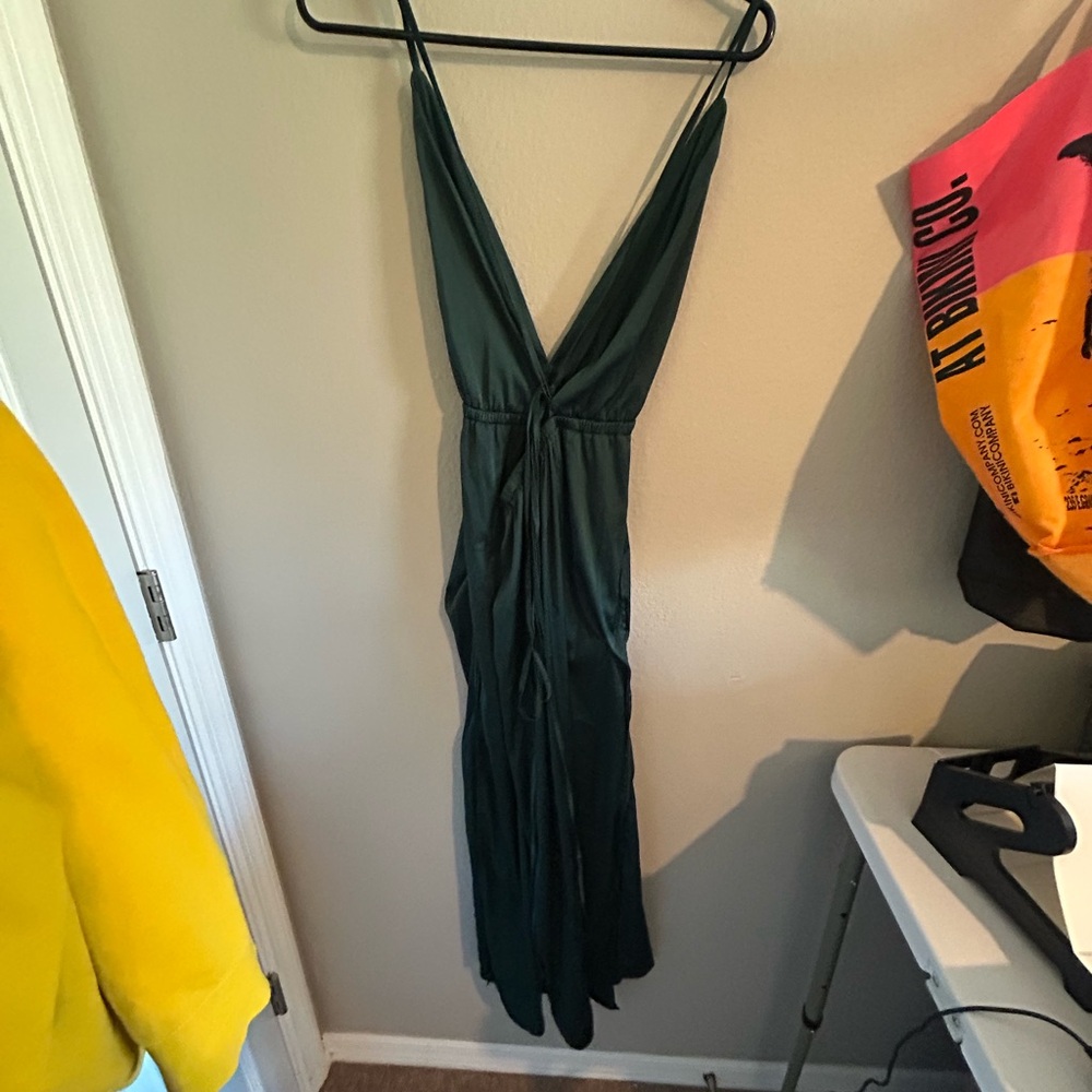 Elegant Dark Green Maxi Dress